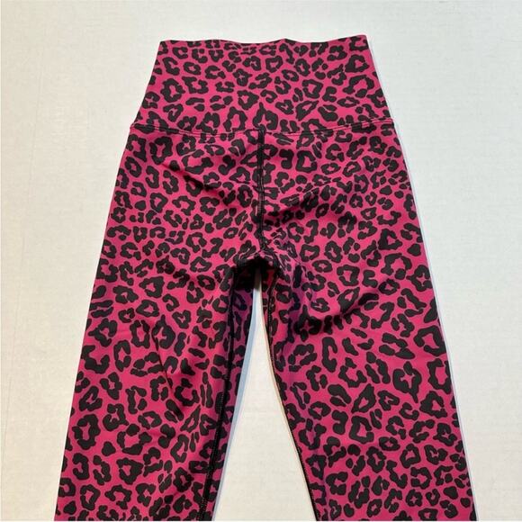 Beach Riot x Revolve Ayla Leggings High Rise Pink Leopard Cheetah Print Size XS - Picture 6 of 14